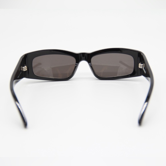NEW BALENCIAGA BB0266S 001 BLACK UNISEX RECTANGLE BLACK BALENCIAGA SUNGLASSES - Picture 9 of 13